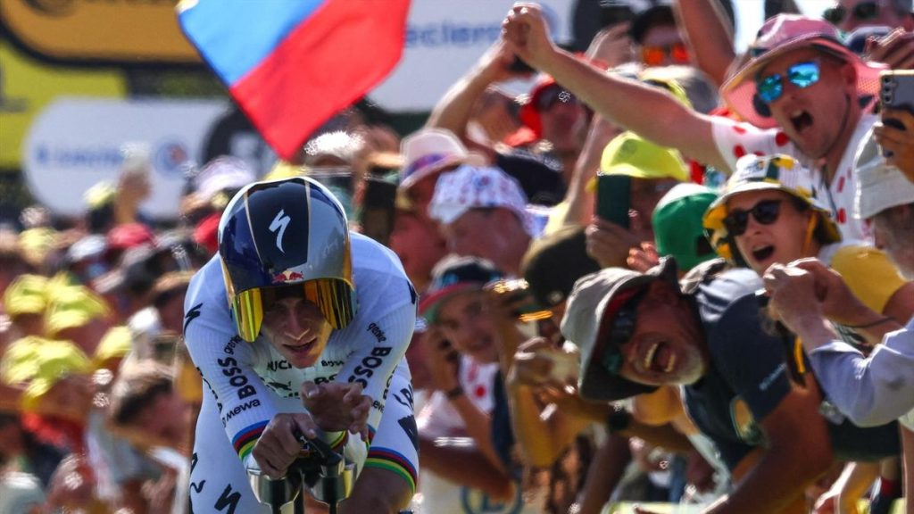 Remco Evenepoel shows time trial chops in Stage 16 at Tour de France